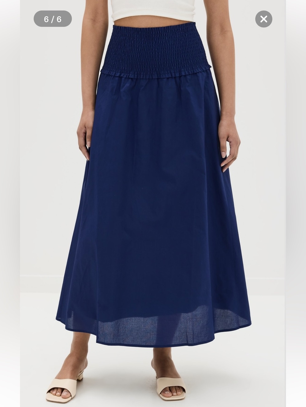 Hill House Delphine Nap Skirt in Navy Size Small